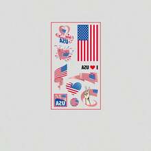 1pc Random Design National Flag Sticker, Suitable For 2026 Football Cup, Sports Events, Fan Parties, DIY - Multicolor - View 13