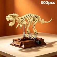 Blocos de montar realistas de esqueletos de dinossauros fossilizados. Explore histórias pré-históricas de perto. Estrutura mecânica interligada. Múltiplas opções de jogo. Alívio do estresse. Decoração de mesa com qualidade de museu. Ótimo presente para a Páscoa, Dia das Mães, Dia dos Pais, verão, temporada de casamentos, festas, aniversários e feriados. - Multicolorido - Ver 2