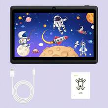 Android 13 System, 7.0 Inch Children's Tablet, 4GB RAM + 64GB ROM, 1024x600 HD Touchscreen, Dual Camera 2MP + 5MP, Parental Control & Pre-Installed Apps/Games, 2026 New Year Gift, WiFi Tablet, Kids Learning Tablet - Multicolor - View 2
