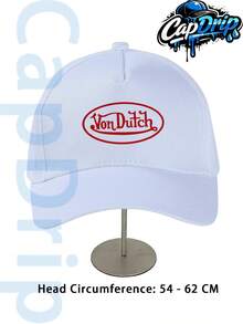 Black 1pc Unisex Von-Dutchs Print Baseball Cap, Hat, Curved Brim, Dad Cap.Suitable Daily Use And Outdoor Activities.Outdoor Adjustable Cap.Spring-Summer Travel, Tourism, Beach Vacation Hat. - Navy Blue 4 - View 7