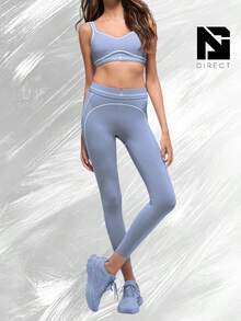 Airbrush High-Waist 7/8 Heart Throb Legging - Winter Frost/White - View 3