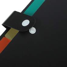 2pcs A4 Expandable Folding File Storage Box, With 7 Colorful Dividers, Multi-Layer Document Organizer Box, Suitable For Student Homework And Office Supplies - A - View 3