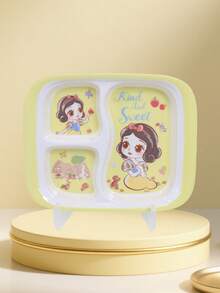Disney 1件套迪士尼卡通白雪公主密胺餐具，包括盘子、碗、杯子、叉子和勺子，适合家庭聚餐、生日派对，经久耐用 - 彩色 - 查看 21