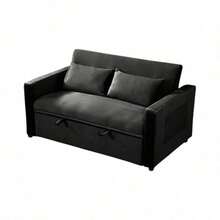 Sofá cama Dublín Gris Oscuro - Negro - Ver 2