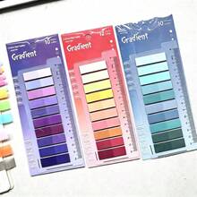 200pcs Colorful PET Material Index Stickers, Transparent Self-Adhesive Bookmarks, Notation Labels For Books, Cute Stationery Office Supplies, Back To School Essentials - Multicolor - View 20