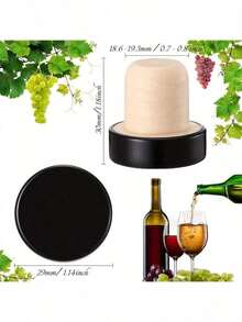 Reusable T-Shape Wine Bottle Stopper - Aluminum & Silicone - Suitable For Wine And Beer Bottles, Simple And Convenient - Multicolor - View 10