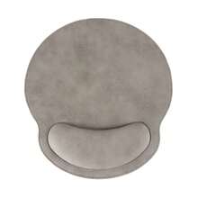 Premium Faux Leather Ergonomic Mouse Pad With Wrist Rest, Non-Slip Base, Brown Office Desk Mat, Comfortable For Office And Home Use, Elegant Design, Ideal Gift - Multicolor - View 11