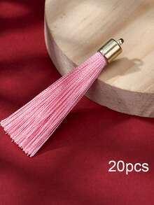 20pcs Metal Weighted Tassel Decorations - Smooth Vertical Tassels Suitable For DIY Phone Straps, Earrings And Clothing Accessories, Elegant Tassel Pendants For Handicrafts - Imitation Metal Weight Tassel - View 17