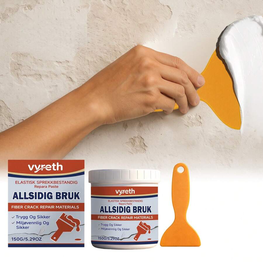 墙面修补膏，方便修补墙面涂鸦污渍、翻新、遮盖凹痕、裂缝和钉孔