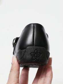 青少年時尚新款平底鞋 女款蝴蝶結極簡百搭可愛休閒鞋 學生姐妹樂福鞋 瑪麗珍正式校園鞋 - 黑色 - 查看 8