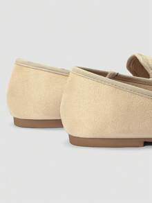 Nuevos mocasines de mujer de alta moda y cómodos de ADAMUMU, con tachuelas metálicas reflectantes, ligeros y adecuados para primavera, verano, otoño e invierno, elegantes y cómodos para uso diario y de fiesta - Albaricoque - Ver 8