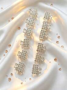 1 pieza Pinza de pelo asimétrica de lujo para mujer - Calidad premium, con incrustaciones de rhinestone, agarre firme (antideslizante), eleva instantáneamente tu apariencia, perfecta para ocasiones diarias/citas/oficina/fiestas/bodas Accesorios para el cabello Pinza de moda para vacaciones, verano, vacaciones, viajes, festivales, cumpleaños - Multicolor - Ver 10