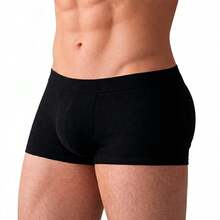John Skull Cueca Mini Boxer com Bojo Frontal - Aumento Imediato p - Preto - Preto - Visão 2