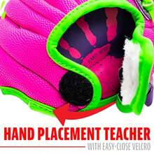 Franklin Sports Air Tech Adapt Series Guantes Teeball de 8.5 Pulgadas: Lanzador para diestros - Rosado/Prpura - Ver 4