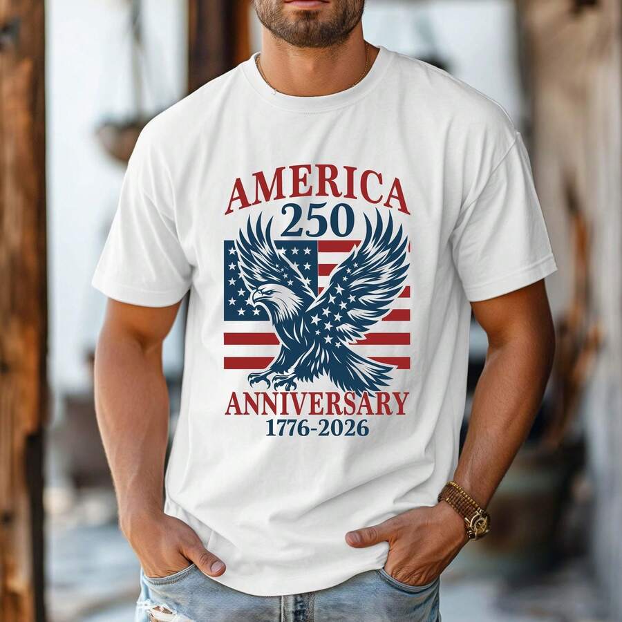 America 250th Anniversary Shirt Celebrate Our 250th Anniversary Tee Americas 250th Anniversary United States Semiquincen - 白色 - 查看 1