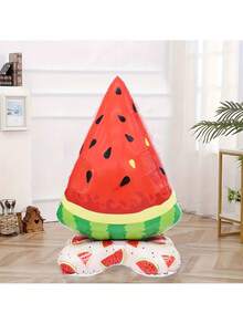 1pc 56-Inch Watermelon Shape Foil Balloon Stand, Suitable For Summer Fruit Theme Hawaiian Party Decoration - Standing Watermelon - View 3