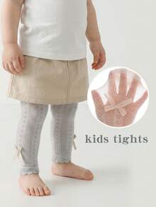 1 Stück Baby Mädchen Sommer Netzstrumpfhose - Weich, Kinder Baby Mädchen einfarbige Strumpfhose - Dehnbar und Weich, ideal für Frühlings-/Herbstoutfits - Verschiedenfarbig - Übersicht 24