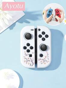 Ayotu Compatible With Switch/Switch OLED/Switch Lite Cherry Blossom Tree Pattern Game Console Shell And Accessories, The Package Includes A Protective Case, Storage Bag, Base Shell, Handle Protective Cover And Other Styles Of Accessories To Choose From. - Multicolor - View 15
