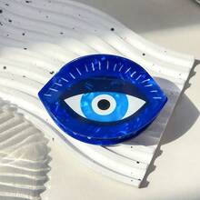 1pc Evil Eye Hair Claw Hairpin For Women, Protective Charm Hair Accessories With Mystical Eye Print, Non-Slip Clips For Girls Teens Summer Hair Jaw Clip Hair Clamps Hair Clutch Hair Catcher Clip, Claw Clip Fall Winter Hair Clip For Vacation Outfits Woman - 彩色 - 查看 10