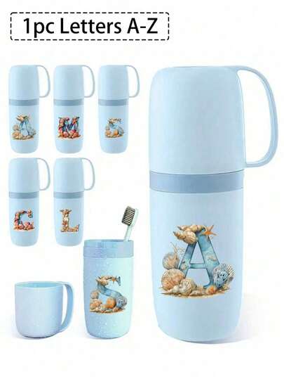 Hộp đựng bàn chải đánh răng du lịch xách tay, in họa tiết các yếu tố biển cả theo chữ cái A-Z, phụ kiện phòng tắm, hộp đựng bàn chải đánh răng và kem đánh răng du lịch ngoài trời, hộp đựng chống bụi in hình chữ cái, đồ dùng cần thiết khi đi du lịch, đồ dùng học tập cho năm học mới, đồ dùng cắm trại nghỉ lễ, đồ dùng mùa hè mini, phụ kiện phòng tắm, đồ dùng gia đình và đồ dùng lưu trữ.