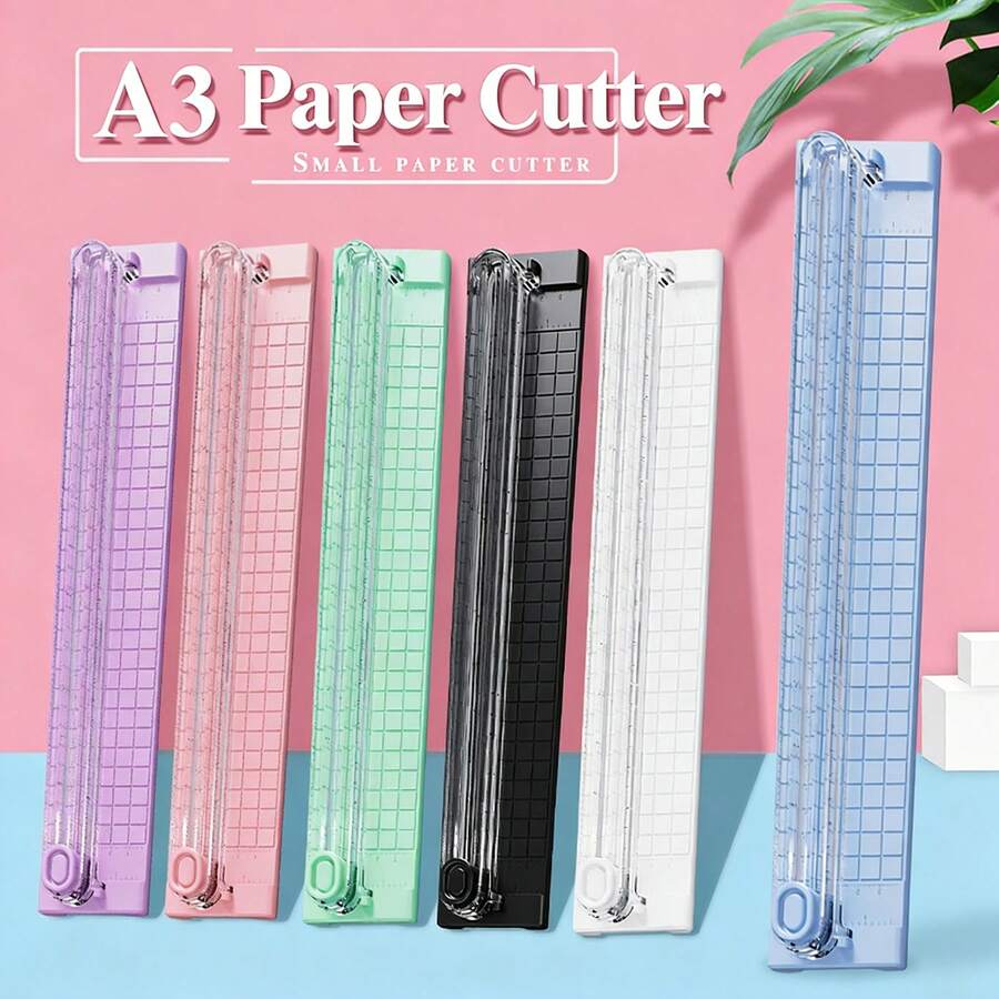 Multifunctional Portable Student Paper Cutter, Bidirectional Small Office Trimmer For Gift Cards, Coupons, Labels, Cards, Photos, A3 Trimmer - Sets - View 1