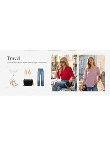 Funlingo Women's Summer Tops Short Sleeve Casual Shirts V Neck Chiffon Dressy Blouse Tops Designed In A Dressy Casual Style And Tailored To Look Good On All Body Types - 藏蓝色 - 查看 9