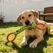 Đồ chơi thắt nút cỡ lớn bền chắc cho chó, đồ chơi nhai cho thú cưng giúp chăm sóc răng miệng và chơi ngoài sân. - Dây thừng gặm cho chó chất lượng cao, kích thước lớn và bền chắc. - Xem 5
