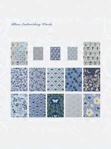 28pcs/Pack Vintage Embossed Embroidery Themed Decorative Paper Notebook Scrapbooking Supplies - Paper Embroidery - View 15