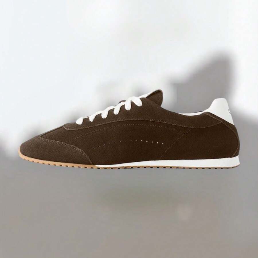 Alo Yoga Sunset Sneaker - Authentic Luxury Lifestyle Shoes | Viral 2026 Women's Platform Fashion Trainers | Premium Vegan Leather & Mesh Iconic Footwear | Sophisticated Los Angeles Aesthetic Apparel | High-End Elevated Comfort Sneakers - Espresso - Xem 1