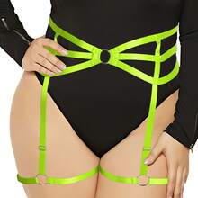 Plus Size Women's Punk Carnival Photography Party Gothic Fashion Thigh Garter, Leg Strap Body Harness Accessory - Multicolor - View 5