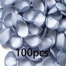 50/100/300/500/1000pcs Artificial Silk Rose Petals; Wedding Flower Petals; Fake Rose Artificial Flower Petals; Proposal Basket; Wedding Aisle; Bride Party; Romantic Couple Dining Table Decor - Haze Blue Petals - View 10