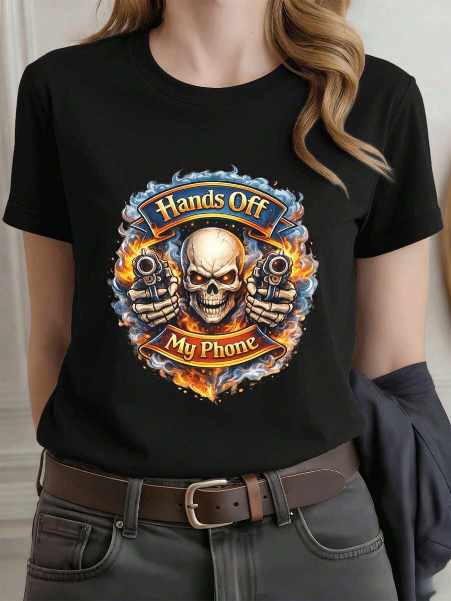 Camisetas femininas - Preto - Ver 1