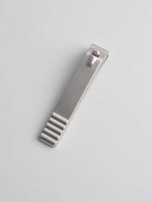 1pc Black & Silver Straight Nail Clipper, Nail Trimming Tool Suitable For Men And Women - Multicolor - View 15