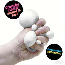 Palla antistress a forma di fiocco di neve, giocattolo sensoriale per alleviare lo stress, giocattolo da comprimere a lento ritorno, adatto per adolescenti, giocattolo da tenere in mano, portatile, per relax in ufficio e a scuola - Multicolore - Visualizzare 3