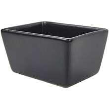 Sizikato Pure White Porcelain Sugar Packet Holder Tea Bag Bowl, 5 Oz - 黑色-1件 - 查看 1