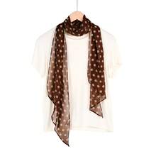 Women Bandana & Square Scarves - Small Polka Dot Black Rose - View 3
