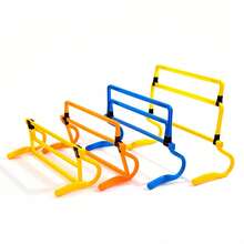 4pcs Adjustable Height Agility Training Hurdles - Made Of ABS Material, Curved Design For Stability And Durability, Multi-Height Speed Training Hurdles, Multi-Color Combination - Multicolor - View 5