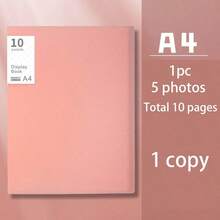 1 pieza Carpeta protectora de páginas transparente A4, 10/20 páginas interiores, uso estudiantil, exámenes, calificaciones, almacenamiento de certificados, organización de documentos de oficina, archivador de hojas sueltas, útiles escolares, manual de información de oficina de alta capacidad y multicapa - Insertar carpeta - Ver 17