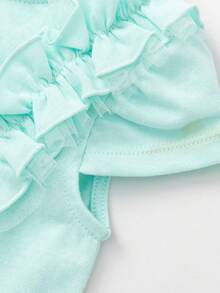 Áo thun mùa hè cho bé gái 2026, chất liệu cotton mềm mại, thiết kế dễ thương, thoáng khí, tay ngắn. - hồng xanh - Xem 7