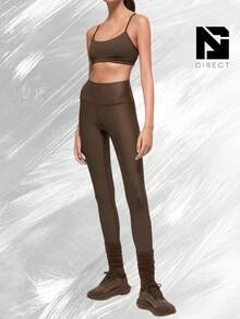 Airlift Winter Warm High-Waist Legging - Espresso - View 3