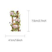 50pcs Flower Stair Stickers Decorative DIY Notebook Planner Tablet Luggage Computer Holiday Graffiti Stickers Self-Adhesive Sealing Stickers, Holiday Gift - View 10