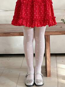 4 đôi quần tất mỏng thoáng khí cho bé gái, họa tiết ngôi sao, quần legging dễ thương và ngọt ngào, màu kem macaron, quần tất trẻ em đa năng mặc hàng ngày, mùa xuân/hè. - Nhiều màu - Xem 3