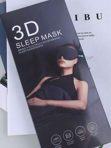1pc 3D Sleep Eye Mask, 100% Blackout, Soft & Comfortable, Sleep Aid Eye Mask, Essential For Travel, Suitable For School, Commute, Trip, Home And More - Multicolor - View 4