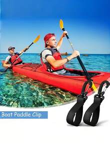 1pc Kayak Paddle Magic Strap Clip, Adjustable Paddle Board Clip, Inflatable Boat Surf Outdoor Water Sports Fastening Clip - Multicolor - View 6