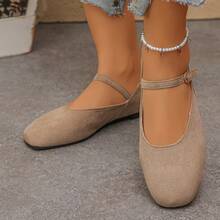 Spring/Autumn New Casual Flat Slip-On Shoes For Women, Comfortable Non-Slip Durable Everyday Wear Loafers, Suitable For Mothers And Pregnant Women - Khaki - View 6