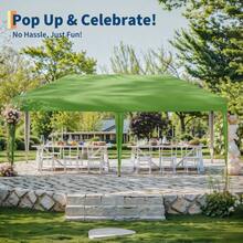 10'x20' Instant Canopy Tent - Durable Commercial Pop-Up Canopy for Outdoor Parties, Waterproof Gazebo Shelter for Events and Vendors - Verde - Ver 8