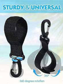 1pc Kayak Paddle Magic Strap Clip, Adjustable Paddle Board Clip, Inflatable Boat Surf Outdoor Water Sports Fastening Clip - Multicolor - View 9