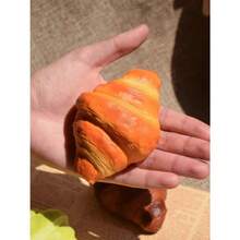 Artificial Bread Fake Croissant Slow Rebound Pinch Decompression Vent Squeeze Slow Rising Decompress Food 1Pc - Multicolor - View 4