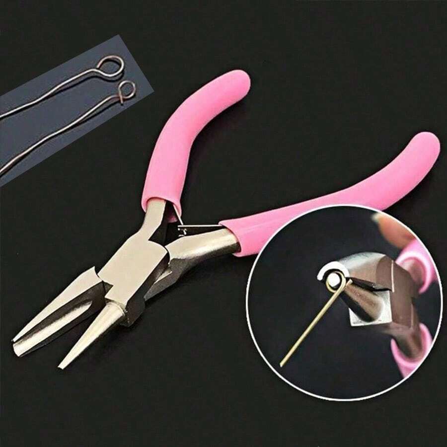5-Inch Mini Pliers For DIY Jewelry Making, Small Needle Nose Pliers, Wire Wrapping Pliers - Pink - 查看 1