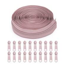 1 Set, #5 Nylon Zipper (Zipper Length 177 Inches/4.5 Meters) + 20 Zipper Pulls, 20 Colors Available, Suitable For Clothing, Bags, Sewing Replacement And More - 5nl+20cpt - View 17